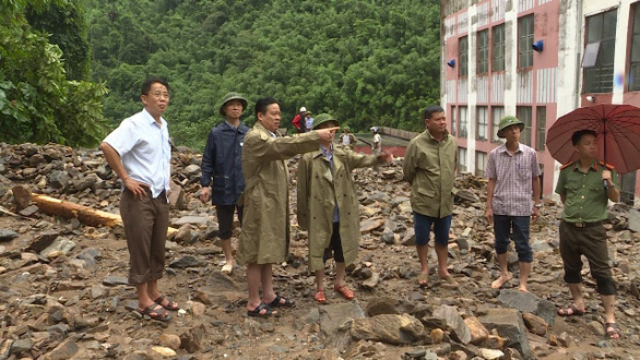 Đoàn công tác tỉnh Hà Giang kiểm tra tình hình thiệt hại do mưa lũ tại thủy điện Thái An